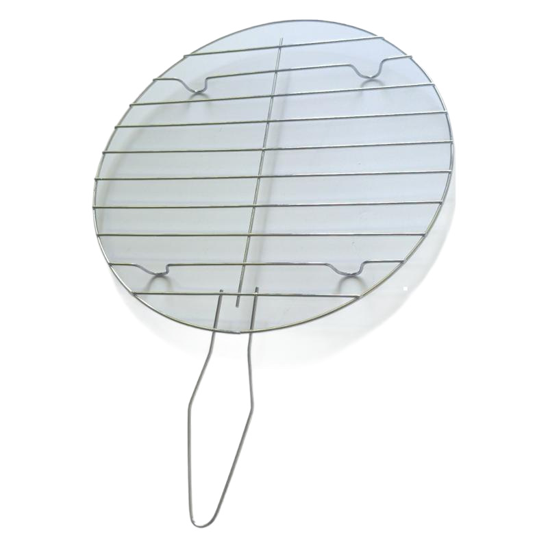 Round barbecue grill with handle
